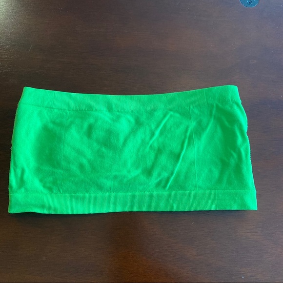 Neon green strapless bandeau bralette - Picture 4 of 4